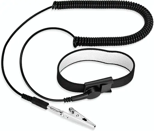 Adjustable Anti-Static Wrist Strap with Alligator Clip